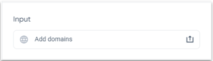 Upload the domains to include in at report