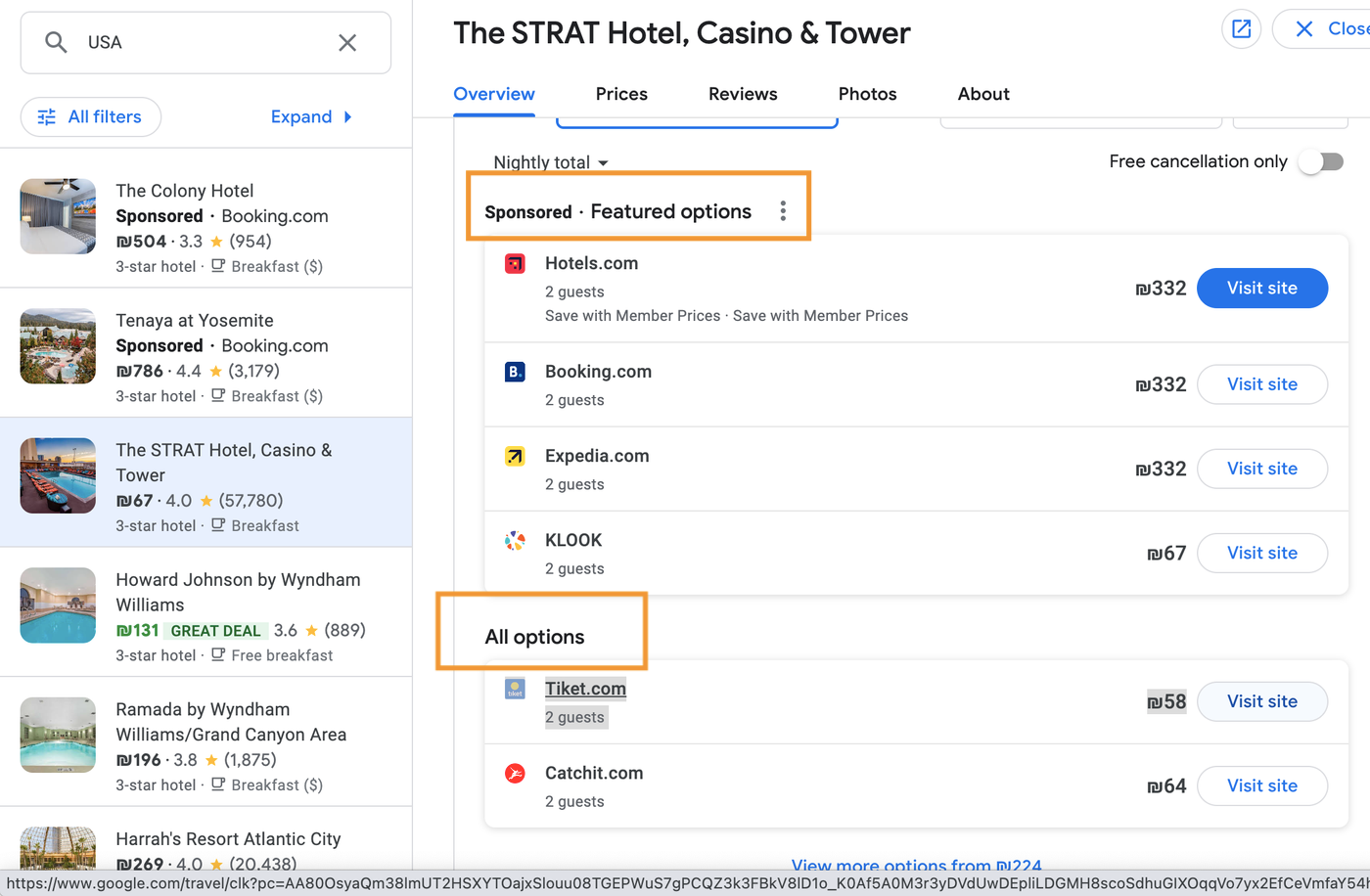 Google Hotels