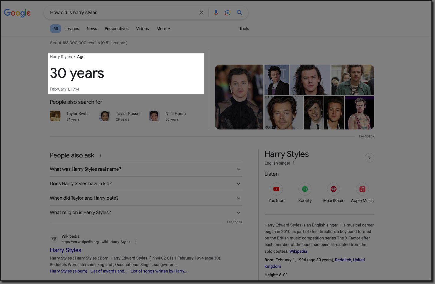 Answer Box Google SERP Feature
