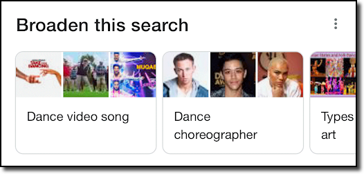 Broaden This Search SERP feature