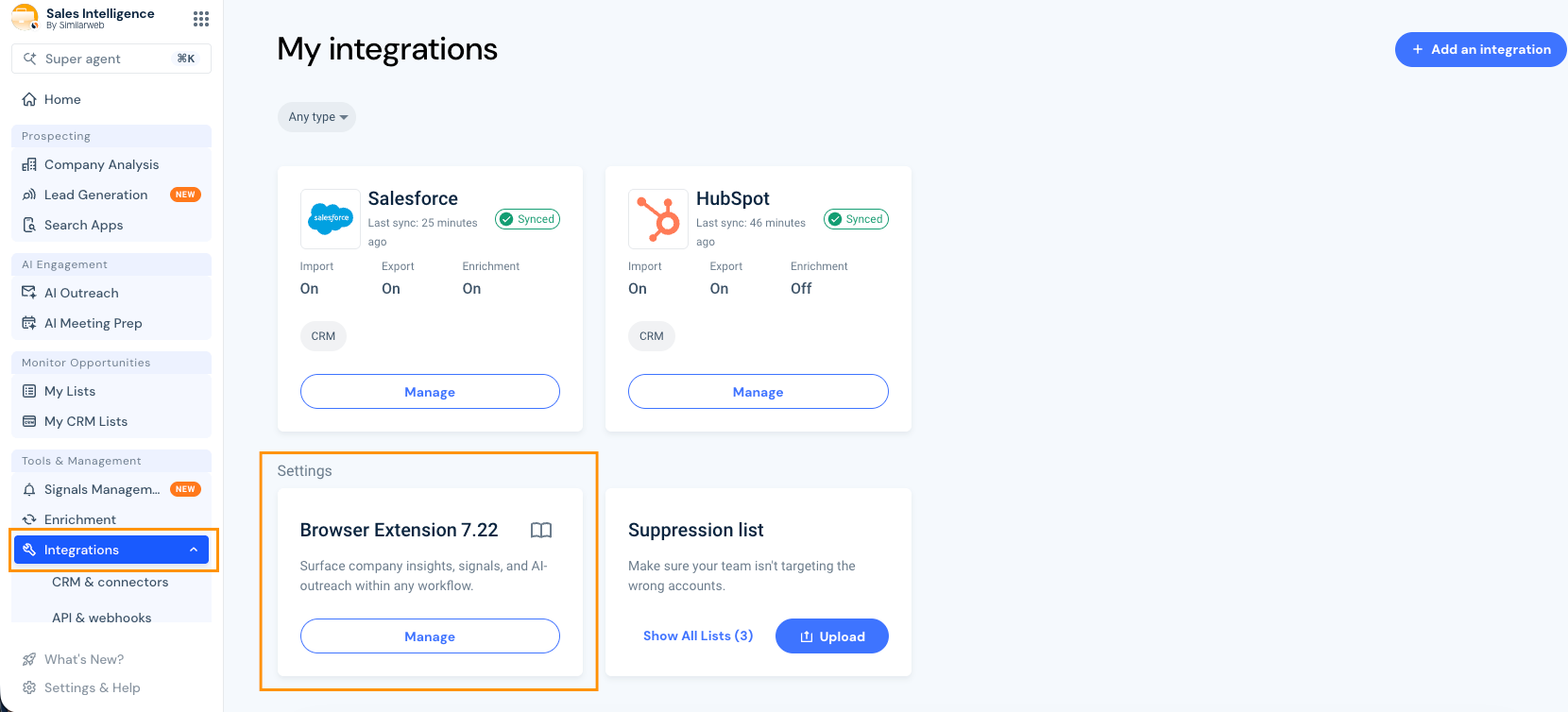 Integrations 