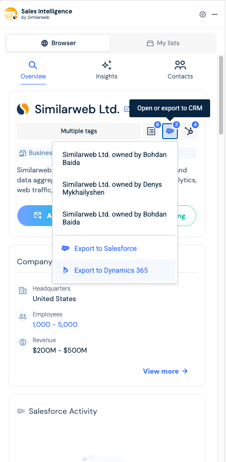 Where to Export From