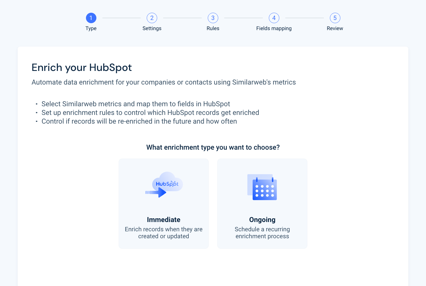Enrich HubSpot Records with Similarweb data