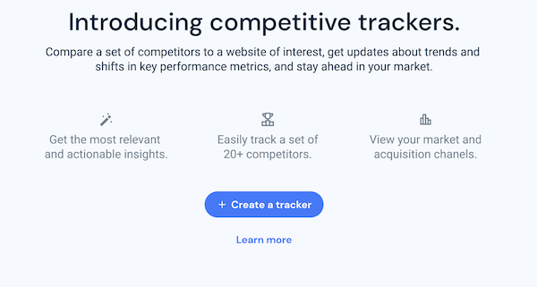 create competitive tracker